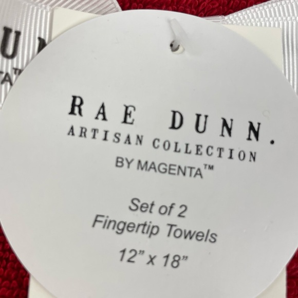 SOLD * Rae Dunn BELIEVE Christmas Fingertip Towel - 2 pcs - Picture 2 of 2